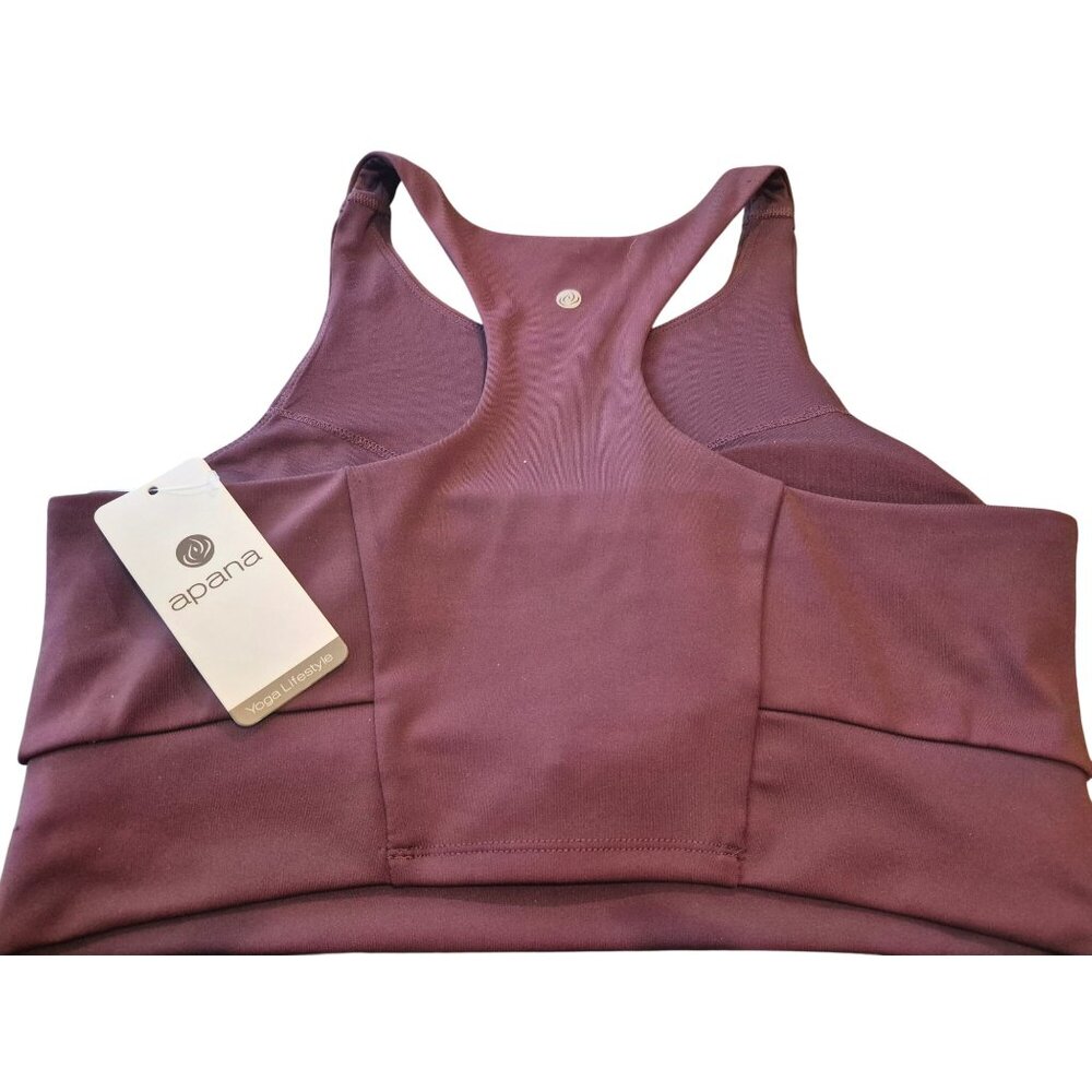 Apana Sangria Racerback Yoga Sports Bra L - Picture 4 of 6